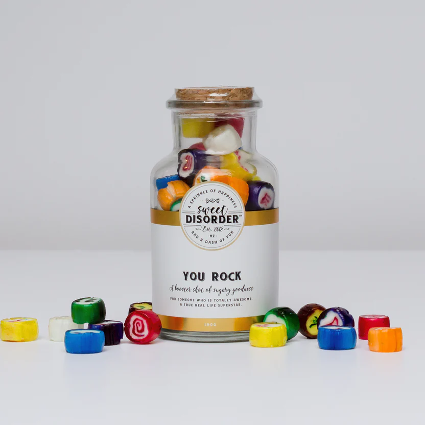 You Rock boiled lolly jar by Sweet Disorder